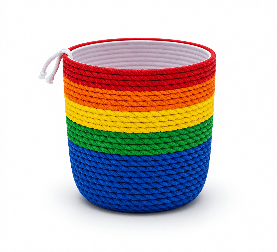 Rainbow Rope Storage Basket