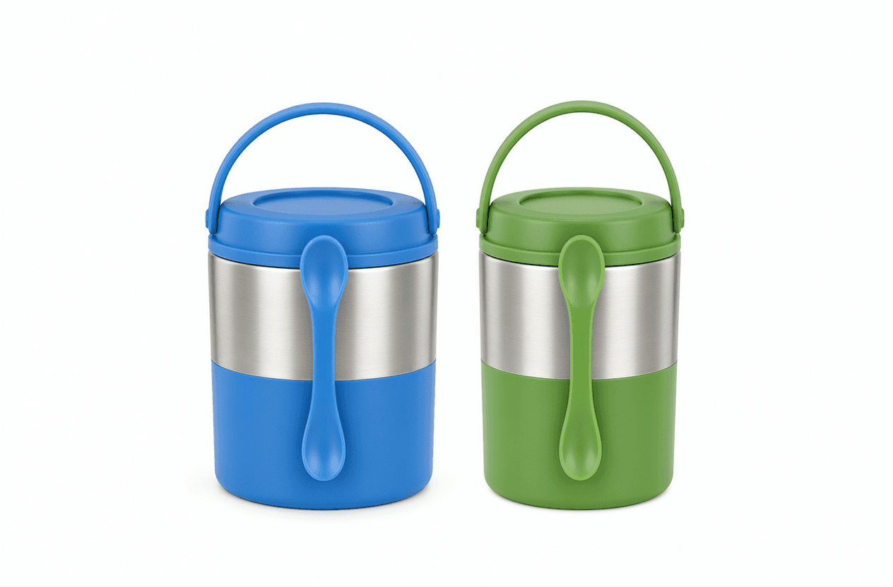 Kids Stainless Steel Food Jar with Spoon