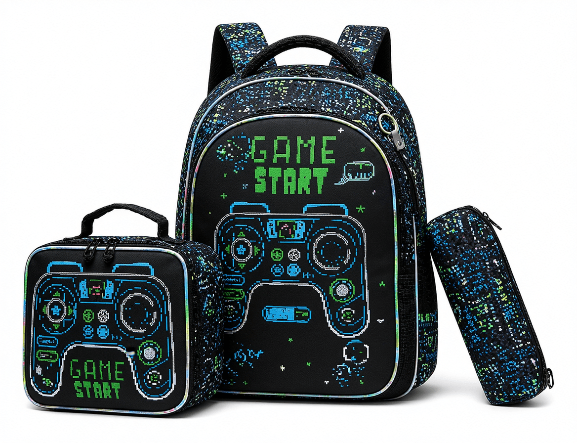 17 Inch Game Start Backpack 3-Piece Set