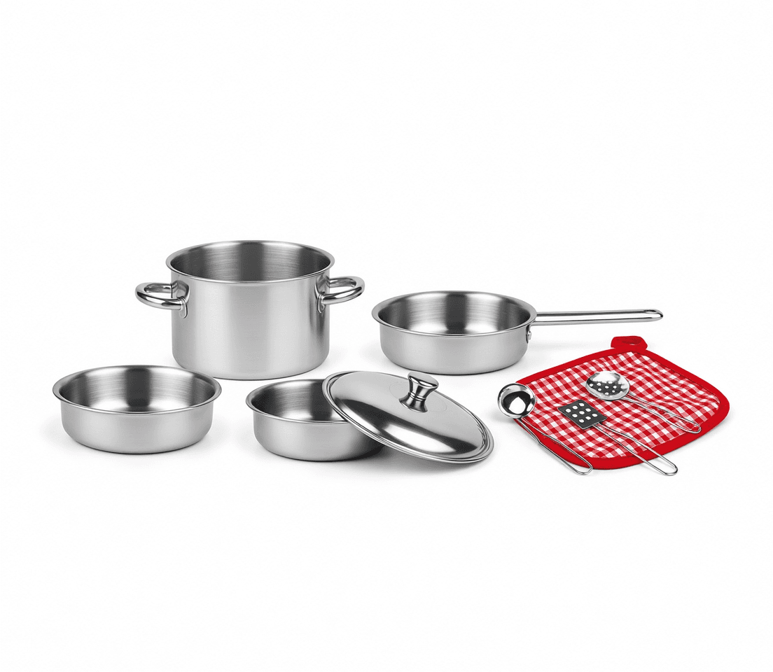Stainless Steel Kids Play Cookware Set