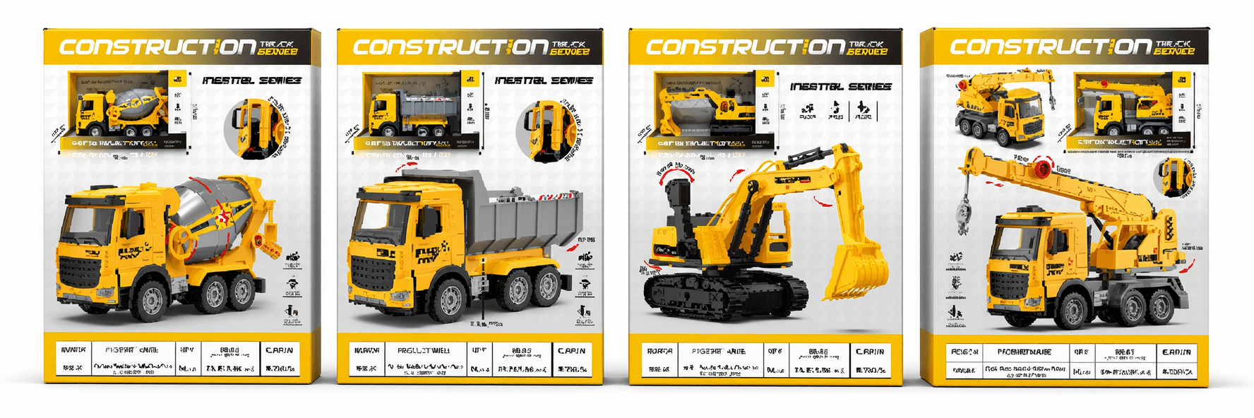 Construction Truck Series Toy Set