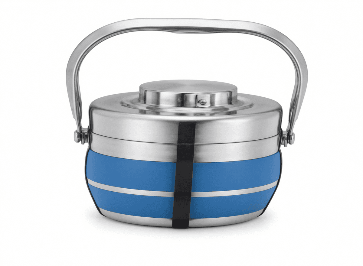 1.8L Blue Stainless Steel Lunch Box