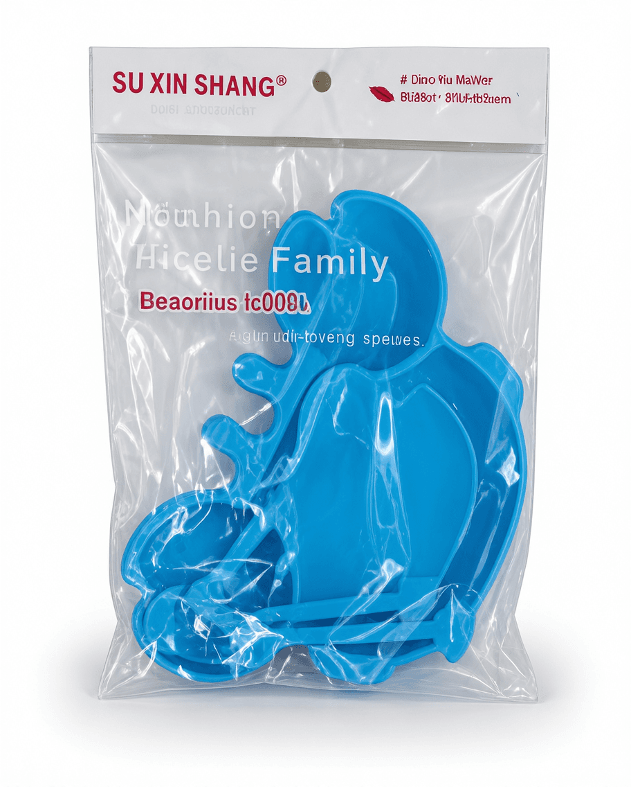 Blue Dinosaur Ice Cube Molds Set