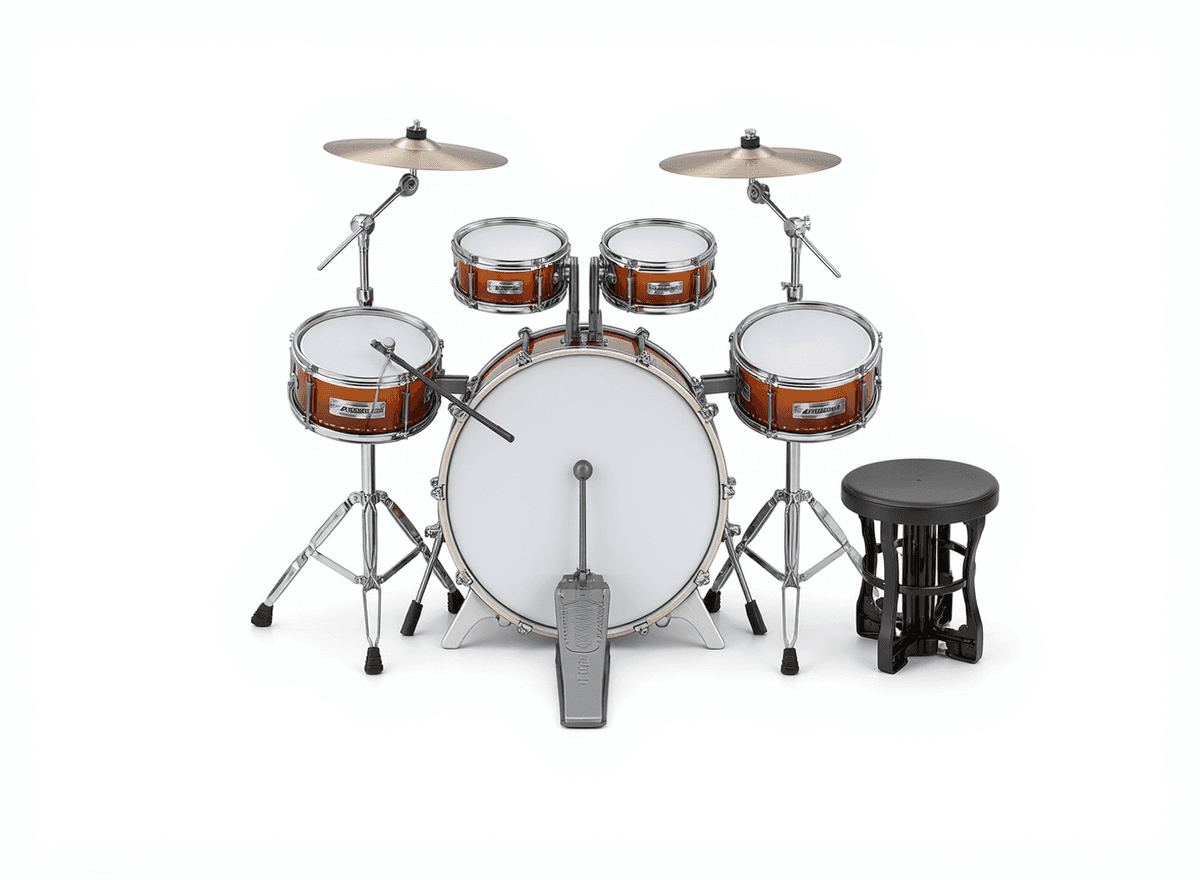Kids Complete Drum Set with Stool
