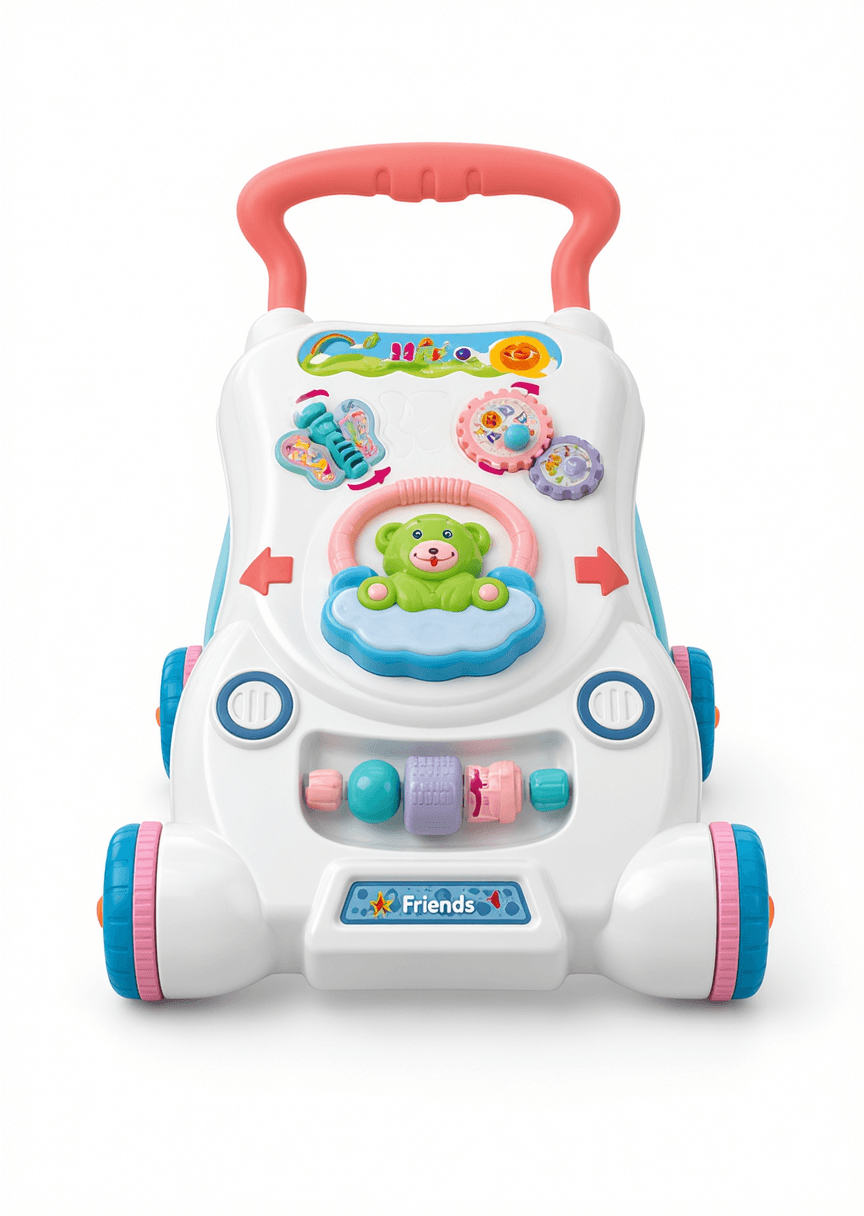 Baby Activity Walker with Green Bear