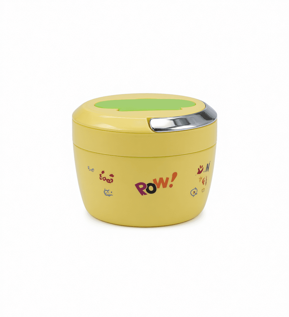 Yellow 1500ml Kids Food Container