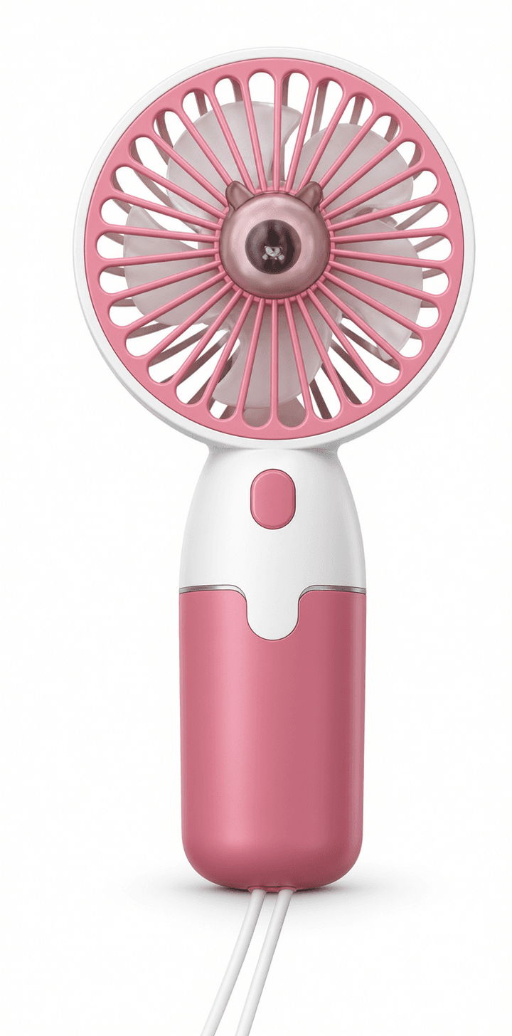 Pink Bear Handheld Mini Fan
