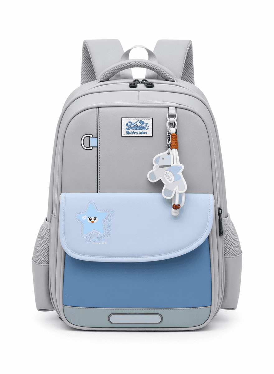 Cute Star Kids Backpack with Charm