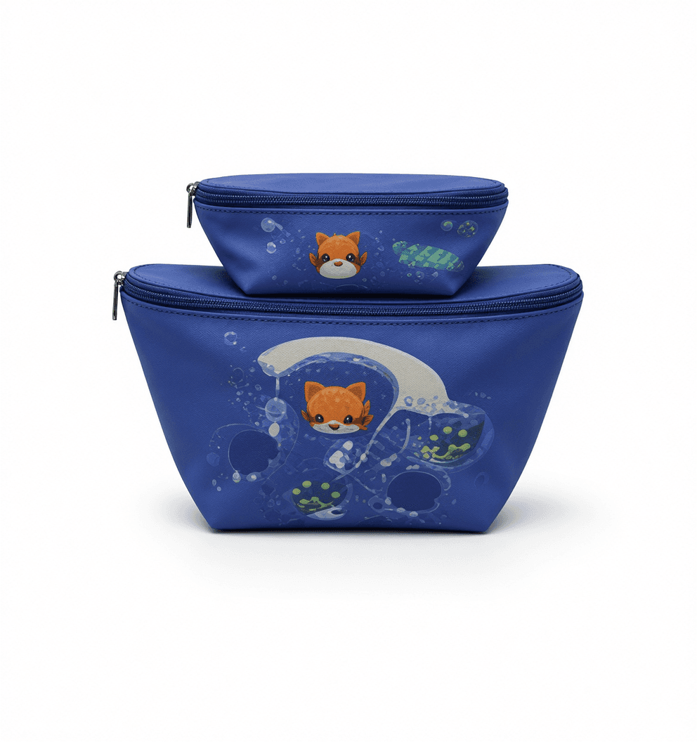 Blue Fox Bubble Kids Zip Pouch Set