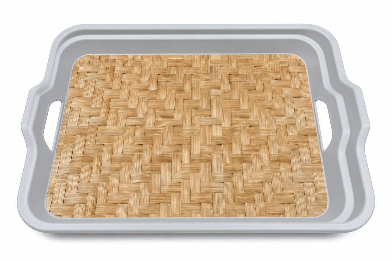 Bamboo Weave Serving Tray